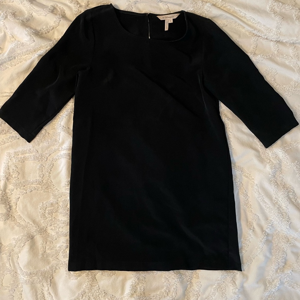 BCBG black shift dress size small